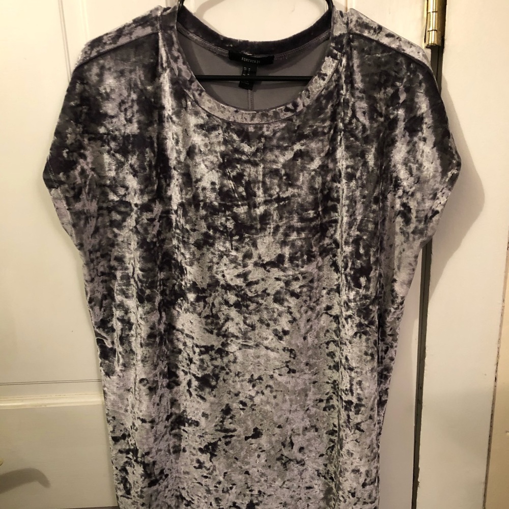 Forever 21 velvet T-shirt dress